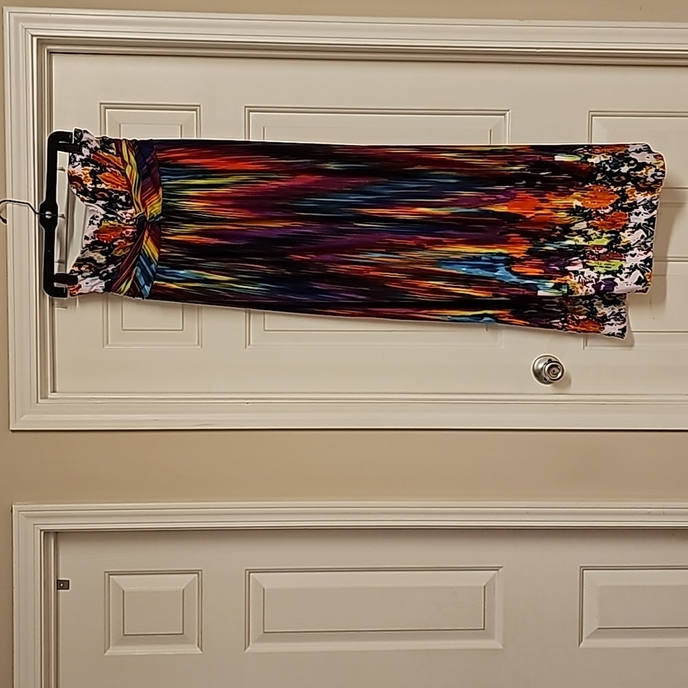 Heart & Soul Multi-color Strapless Dress